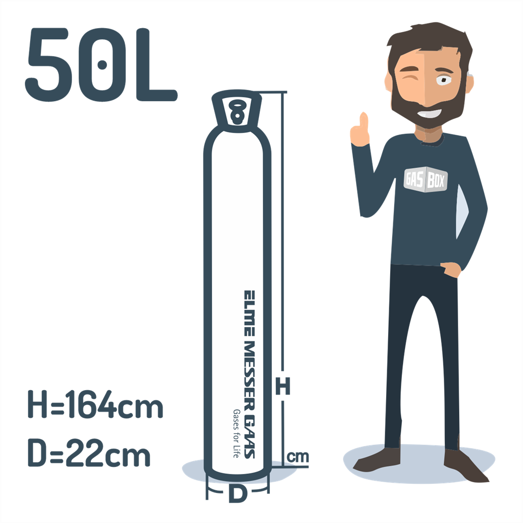 Helis Balloongas - 50L