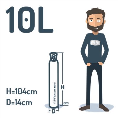 Helis Balloongas - 10L