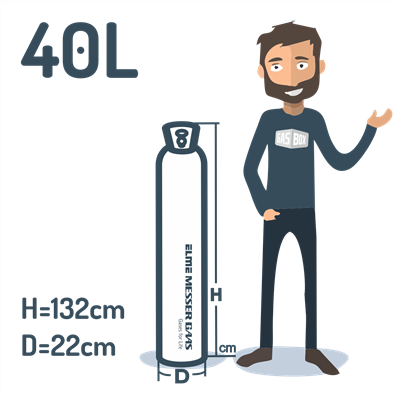 Anglies dioksidas SIFON - 40L (30 kg)